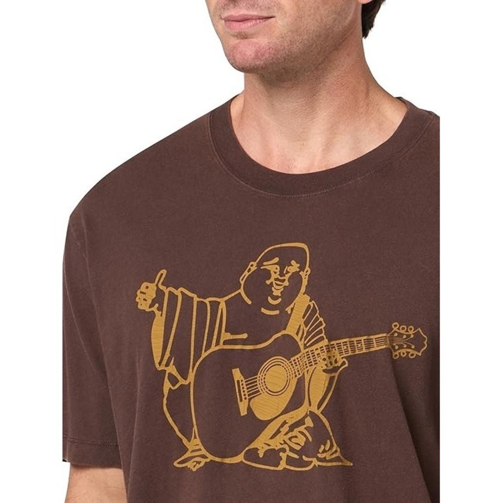 True Religion Men's XL Crackle Vintage Tee Coffee Bean - Picture 11 of 11